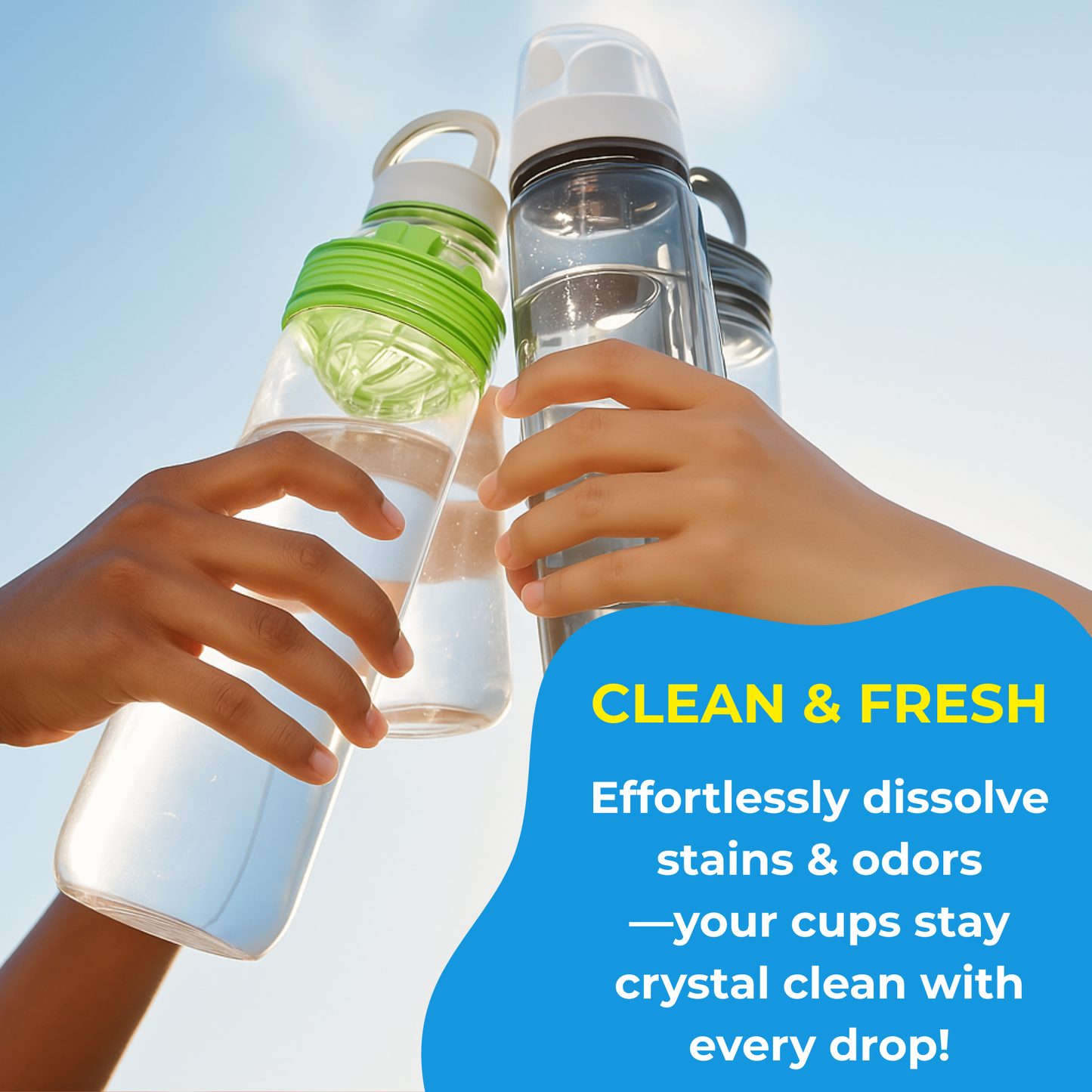 Bottle Cleaning Tablets, 36-Pack, Powerful Cleaner for Stainless Steel, Thermos, Tumblers, Hydration Packs, Removes Coffee Stains, Tea, Milk Residue & Odors