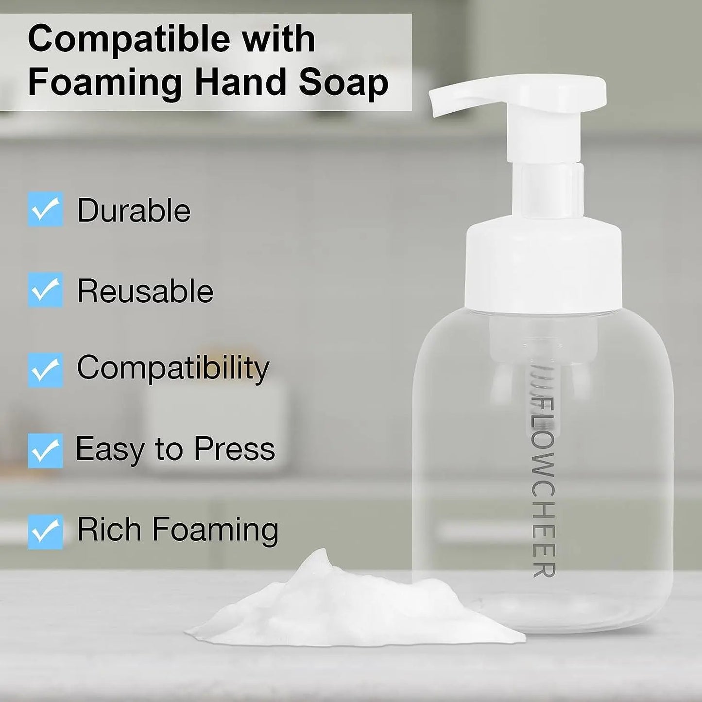 Flowcheer Foaming Soap Dispenser Plastic Jar - Flowcheer