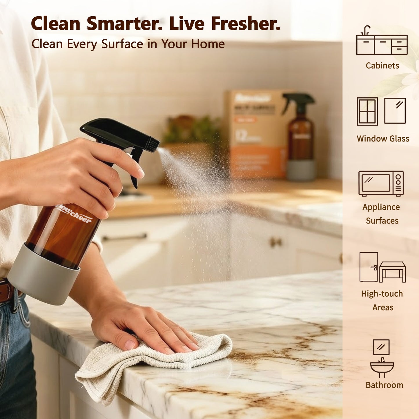 Citrus Flowcheer Multi-Surface Cleaner Refills 12 Tablets (12ct)