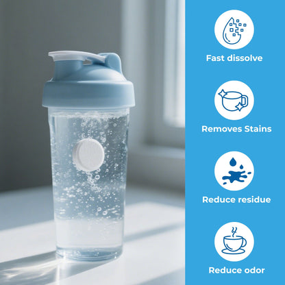 Bottle Cleaning Tablets, 36-Pack, Powerful Cleaner for Stainless Steel, Thermos, Tumblers, Hydration Packs, Removes Coffee Stains, Tea, Milk Residue & Odors