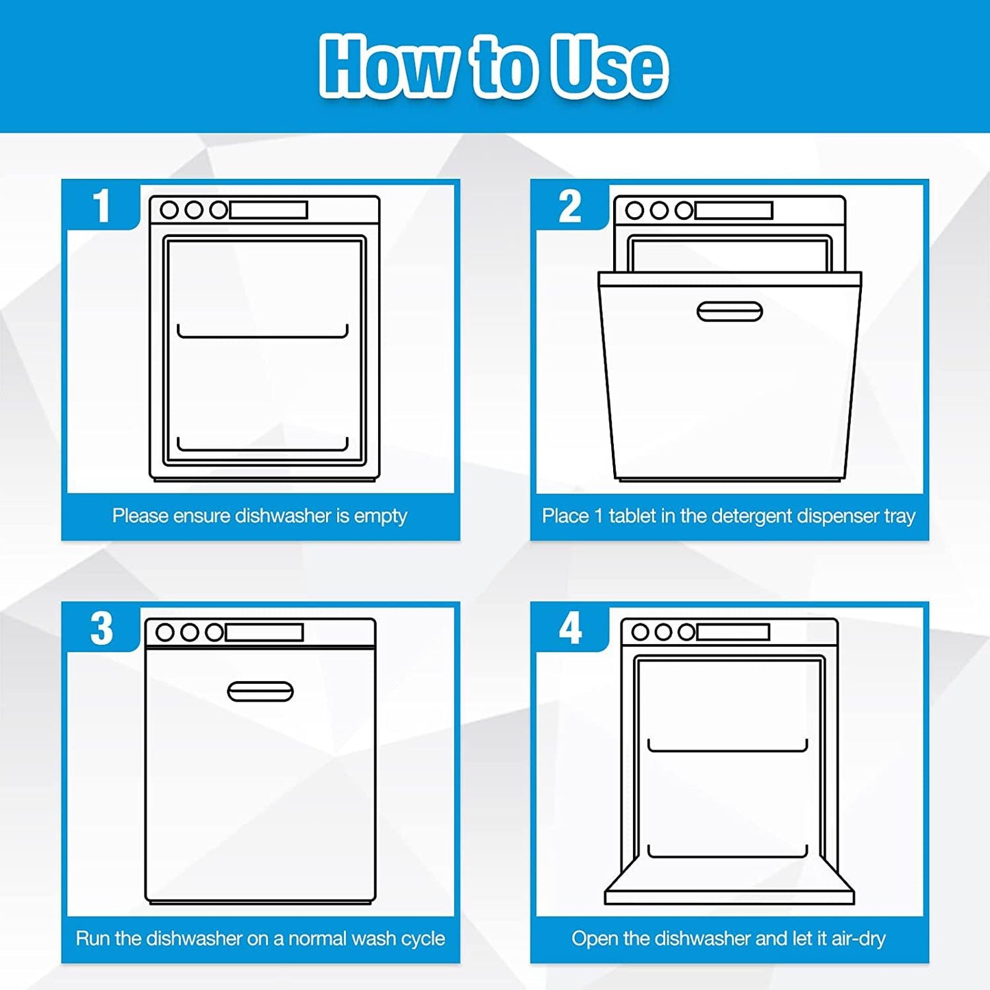 Deep Cleaning Dishwasher Machine Tablets - 28 Pack - Flowcheer
