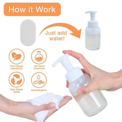 Foaming Hand Soap Refill 12 Tablets - Sweet Orange Fragrance - Flowcheer