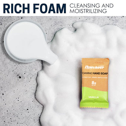 Flowcheer Vanilla Foaming Hand Soap - Luxurious, Eco-Friendly, Moisturizing Hand Wash with Natural Vanilla Scent - 12 oz Refillable Bottle