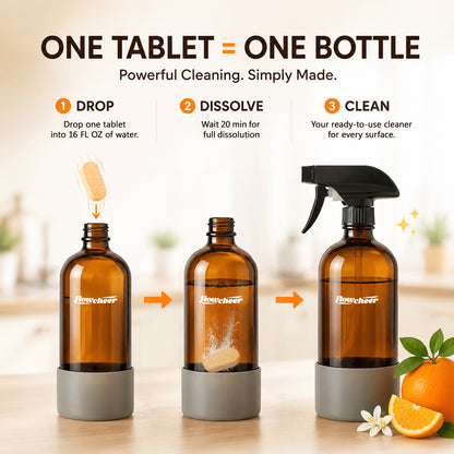 Flowcheer Multi-Surface Cleaner Variety Pack (6 Pack) – Lemon, Citrus, Lavender & Tea Tree