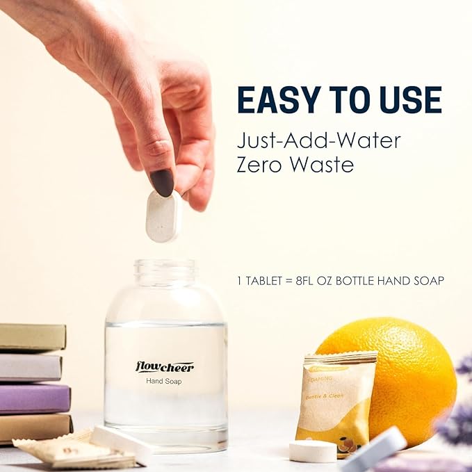 Foaming Hand Soap Tablet Refills-24 pack Makes 192 fl oz (24 x 8 fl oz Bottles)-Variety Fragrance Soap Refills Tablets for Using With Foaming Hand Soap Dispenser(Not Included) Only