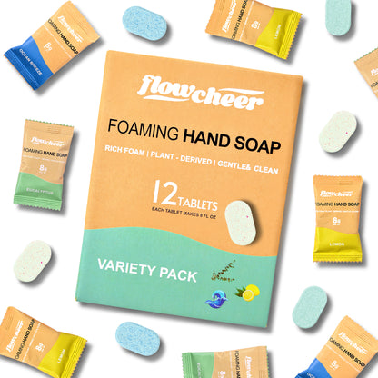 Foaming Hand Soap Refill 12 Tablets - ( Lemon,Ocean,Eucalyptus)