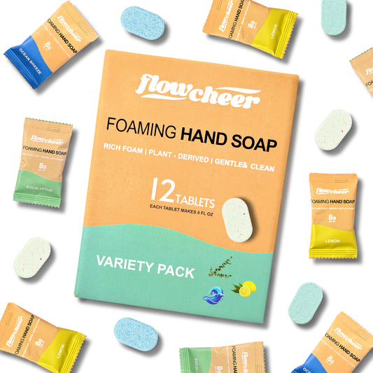 Foaming Hand Soap Refill 12 Tablets - ( Lemon,Ocean,Eucalyptus)