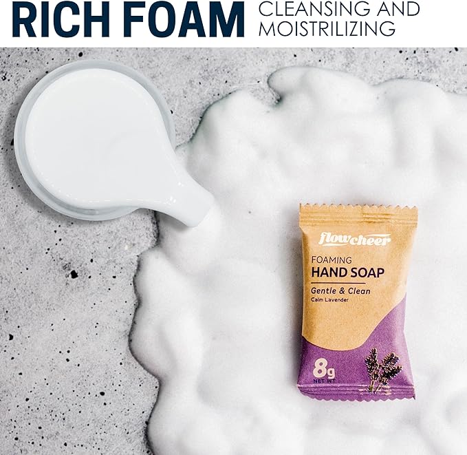 Foaming Hand Soap Refill Tablets - Glass Foaming Soap Dispenser Combo - Crystal Clear Real Glass Bottle 11 oz - 4 Refill Tablet Included Start Kit - Soap Pump for Bathroom Kitchen Countertop