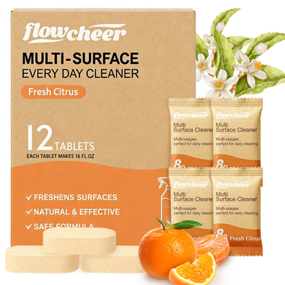 Citrus Flowcheer Multi-Surface Cleaner Refills 12 Tablets (12ct)