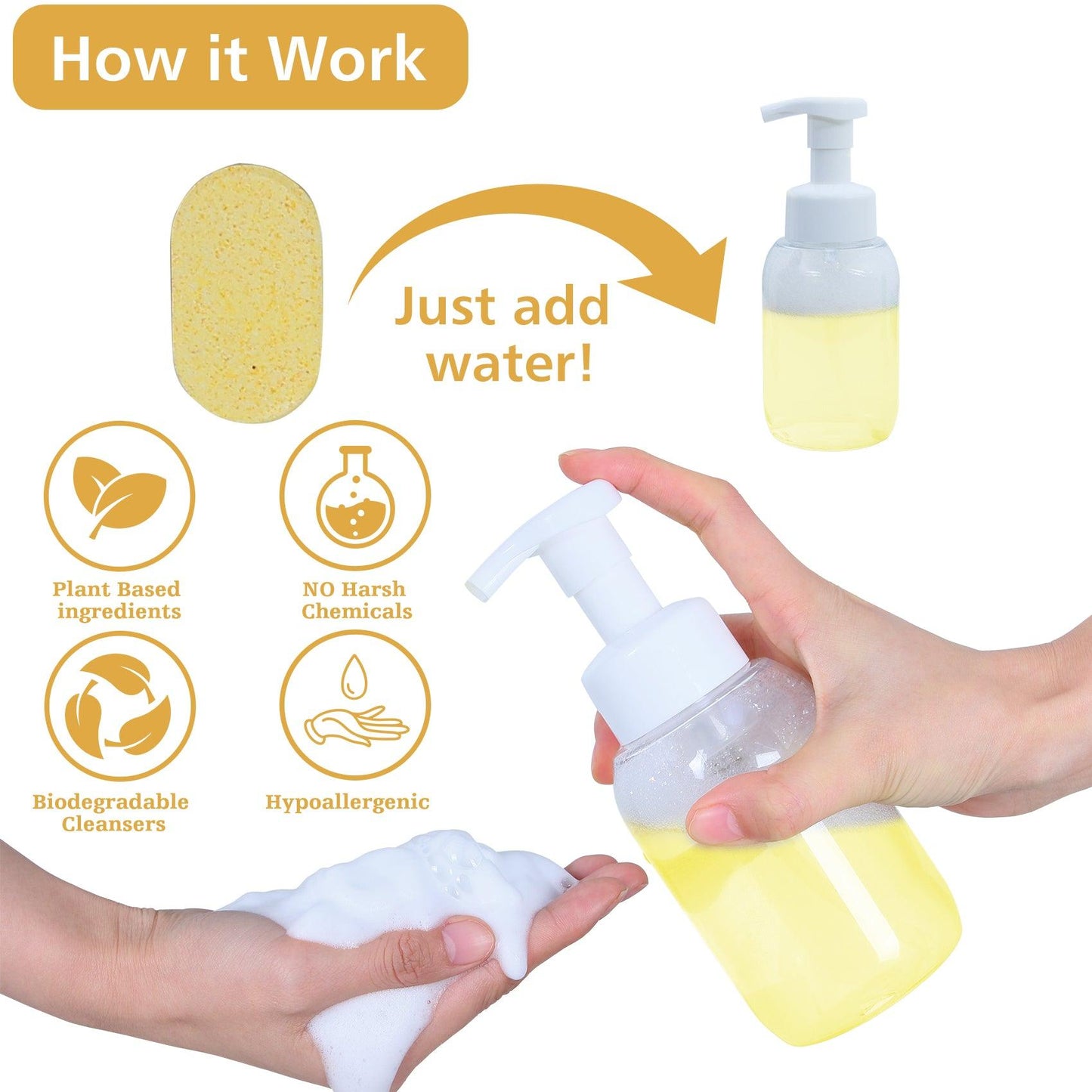 Foaming Hand Soap Refill 12 Tablets - Mango Fragrance - Flowcheer