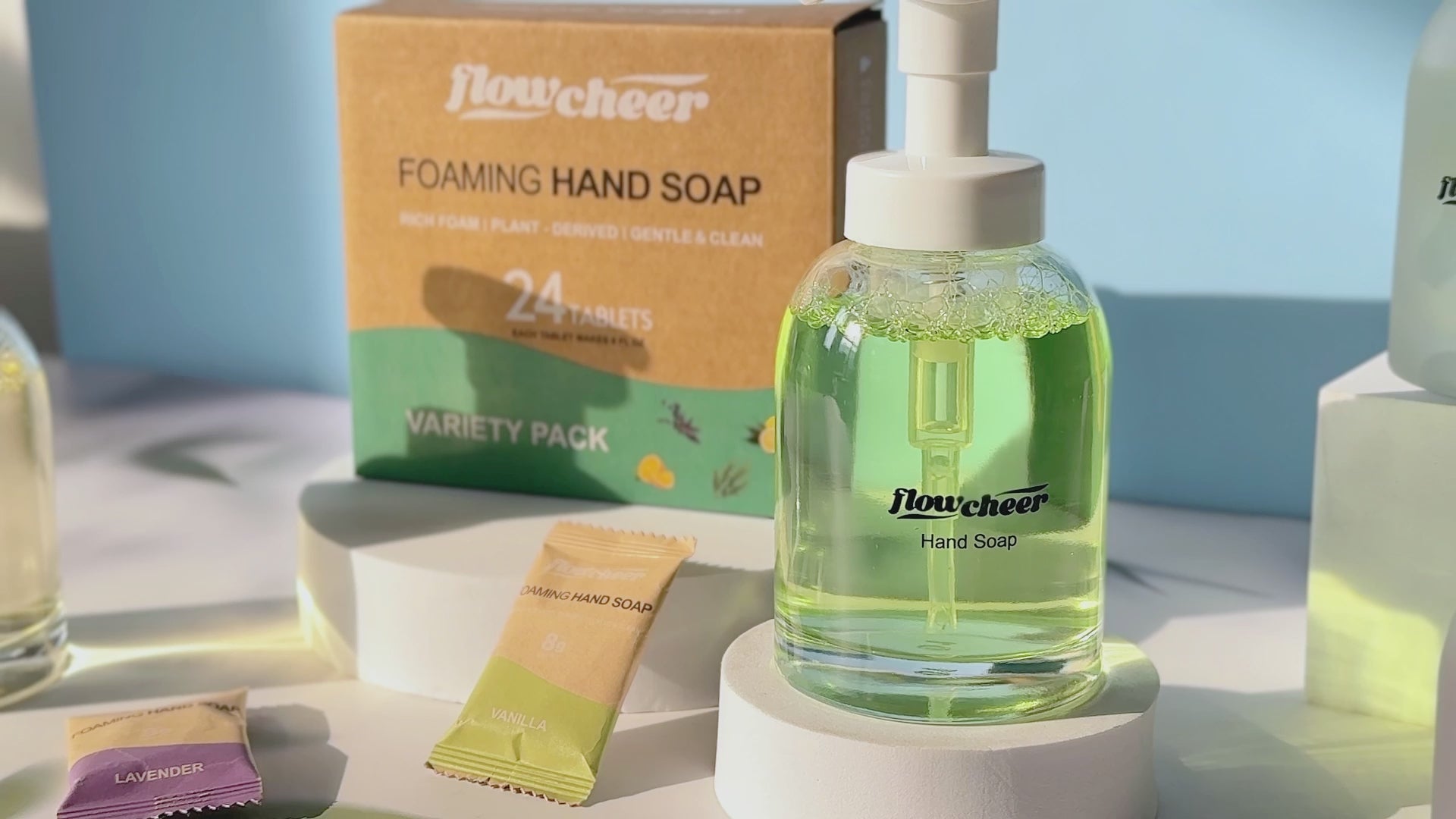 Variety Hand Soap Refills (24ct) | Less Plastic | Flowcheer